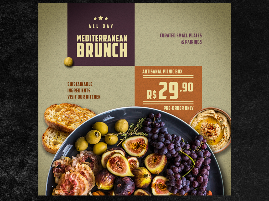 food social media ad thumbnail